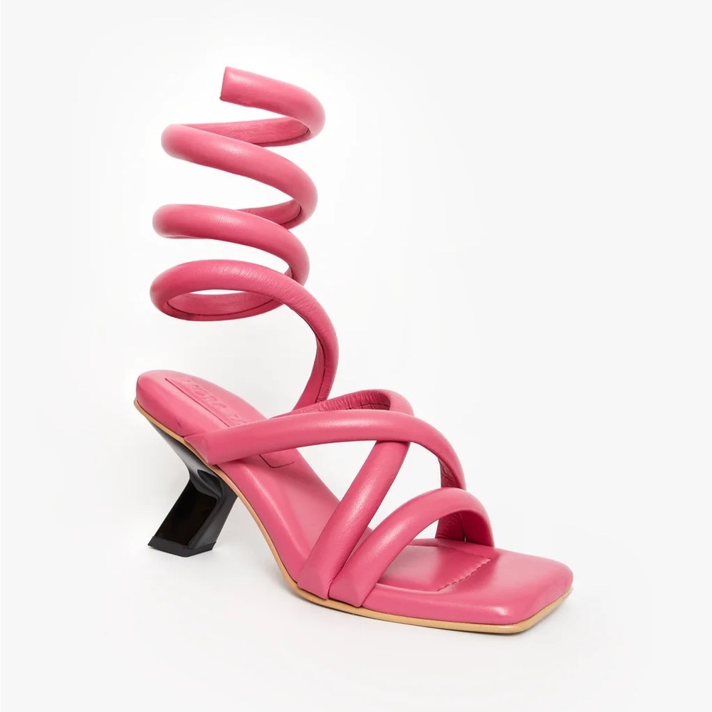 Nora Lozza Itza Sandal in Hot Pink